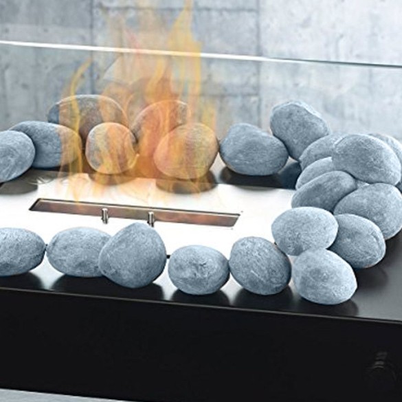 Set 24pz Ghiaia Grigia decorativa per Stufe/biocamini TECNO AIR