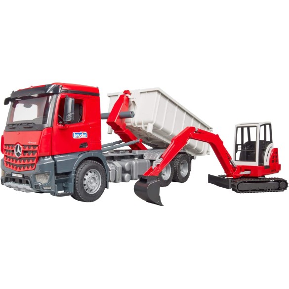 MB Arocs Camion Container Ribaltabile 3624 SCHAEFF BRUDER