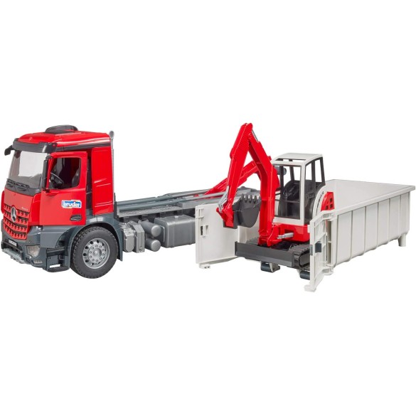 MB Arocs Camion Container Ribaltabile 3624 SCHAEFF BRUDER