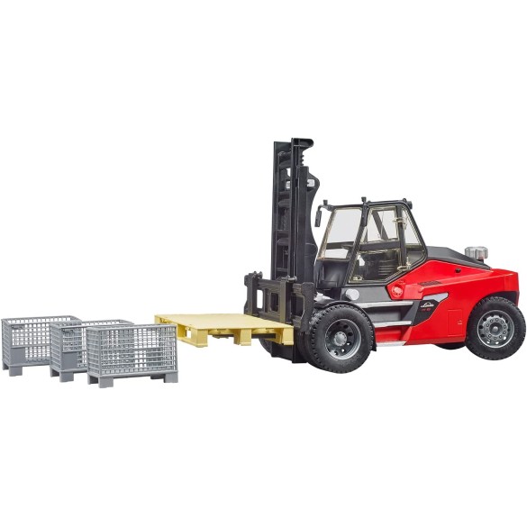 LINDE HT160D Carrello Elevatore Pallet e 3 Casse 02513 BRUDER