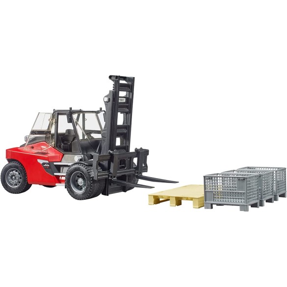 LINDE HT160D Carrello Elevatore Pallet e 3 Casse 02513 BRUDER