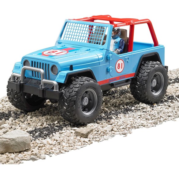 JEEP CROSS Country Race Blu con Pilota 2541  Bruder