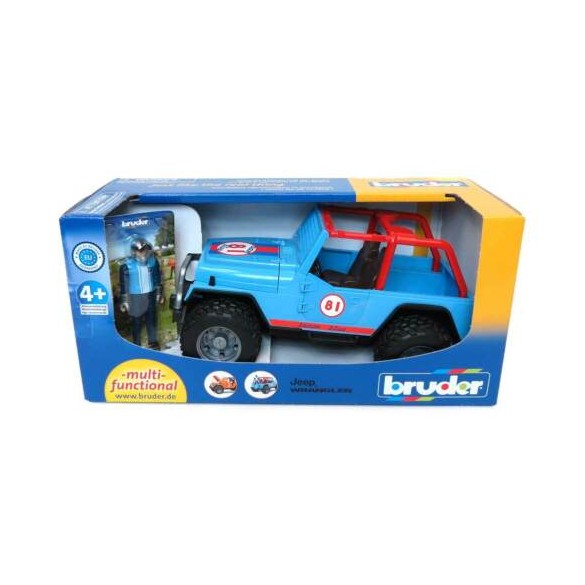JEEP CROSS Country Race Blu con Pilota 2541  Bruder