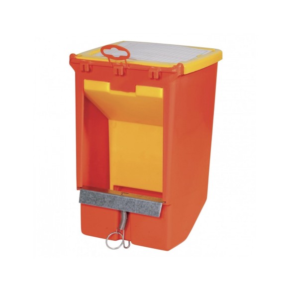 NOVITAL Mangiatoia A Tramoggia 1 Scomparto Con Coperchio Per Conigli