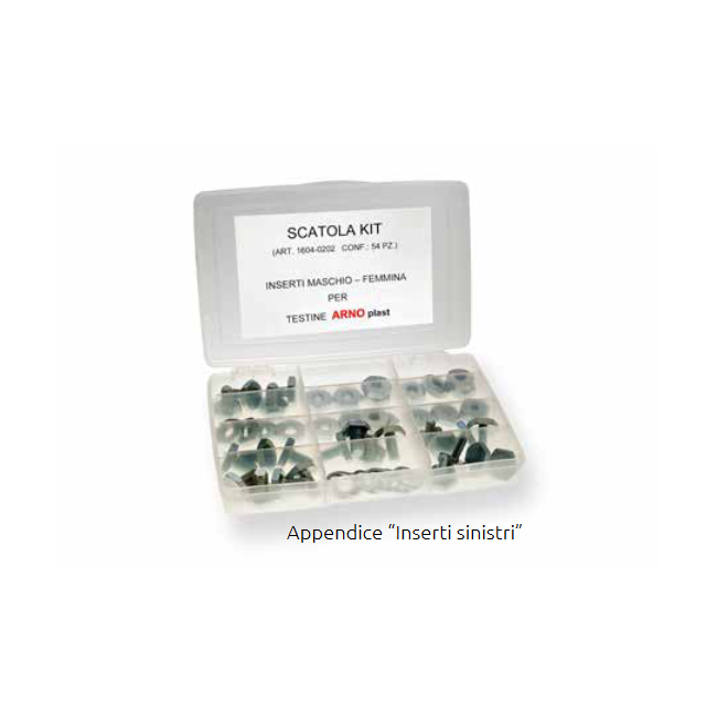 Scatola Kit inserti Testine ARNO