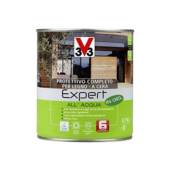 V33 Impregnante Protettivo AQUA EXPERT Noce medio 0,75l