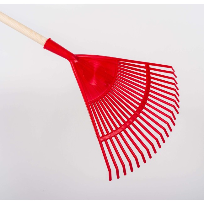 Scopa Triangolare per Foglie Rossa 42 cm