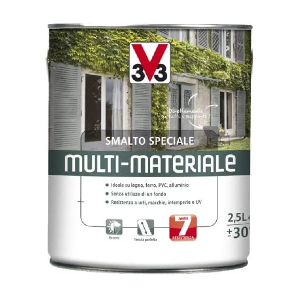 V33 Smalto Multi-Materiale 4 in 1 500ml Nero