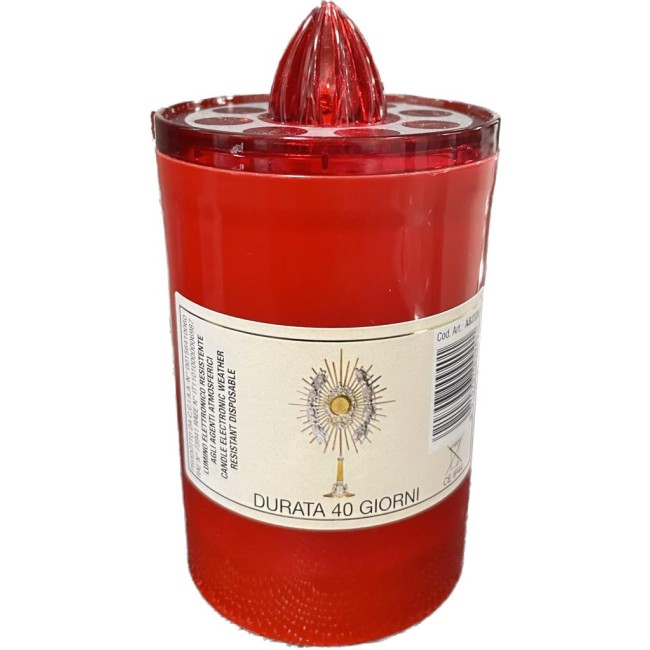 Lumino Votivo Elettronico Rosso 40 gg