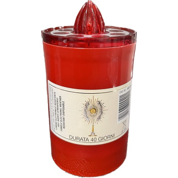 Lumino Votivo Elettronico Rosso 40 gg