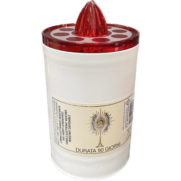 Lumino Votivo Elettronico Bianco 90 gg