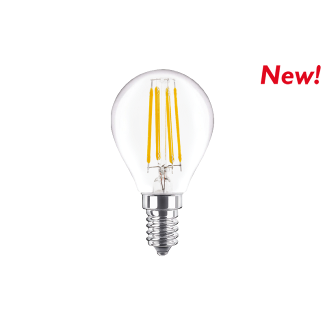 Sfera Led a Filamento 4 W  E14, Luce...