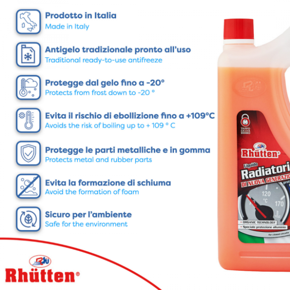 Olio per Radiatori 20 C 2LT Rhutten