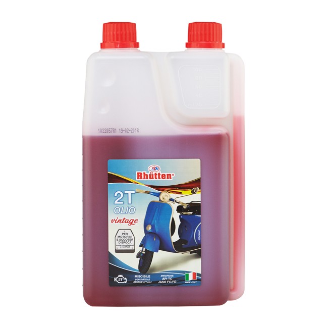 Olio Addittivato per Moto 2T 1LT Rhutten