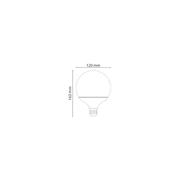 Lampadina Led Globo E27 - 18 W - 3000K - 1890 Lm - Blister