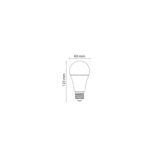 Lampadina Led Goccia - E27 - 13 W - 4000K - CL.E - 1521 lm