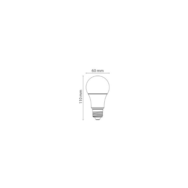 Lampadina Led Goccia E27 - 11 W -...