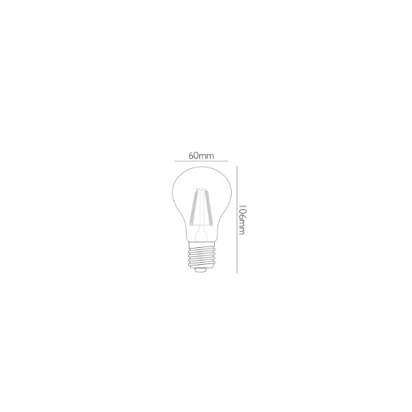 Goccia Led a Filamento E27 - 8 W - 4000K - 1055lm - Blister