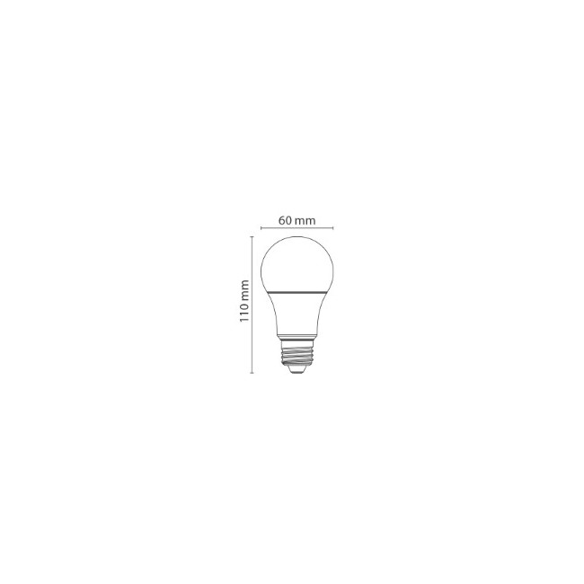 Lampadina Led Goccia E27 - 8,5 W -...