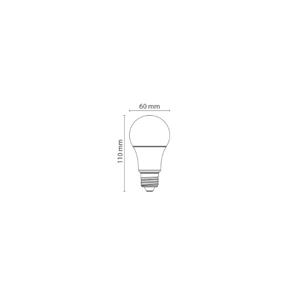 Lampadina Led Goccia E27 - 8,5 W - 4000K - CL.F - 806 lm