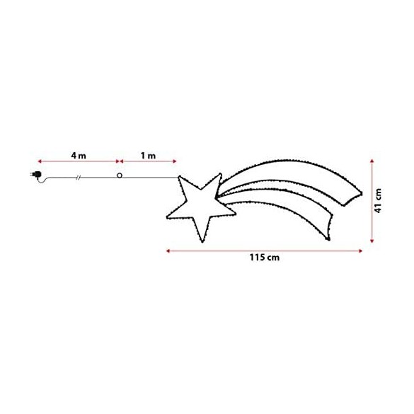 Cometa 300 Microled 115cm Bianco Caldo LOTTI
