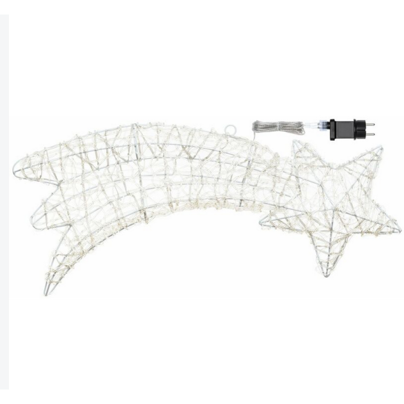 Stella Cometa 75 cm 2D 140 Gocce Led Bianco