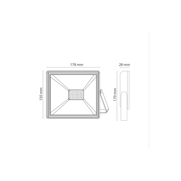 Proiettore Led 20W Luce Naturale 4000K NOVALINE