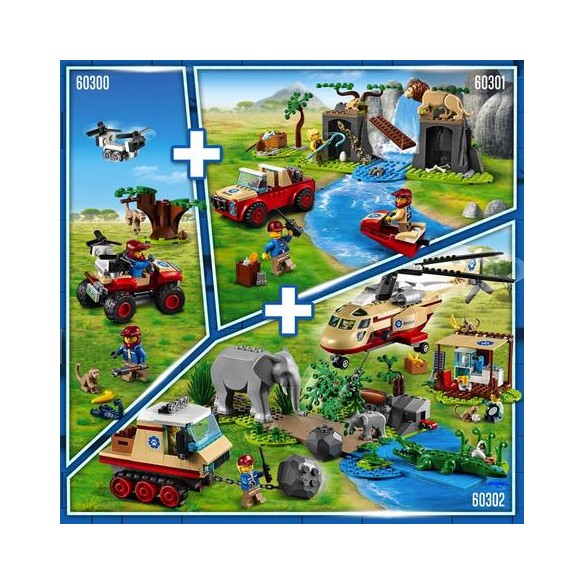 LEGO City 60300 Wildlife ATV di Soccorso Animale