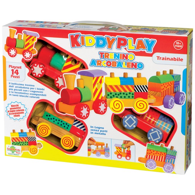 Trenino Arcobaleno in legno ITR8350