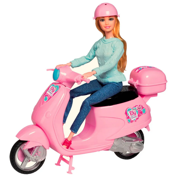 Bambola Ely con Scooter