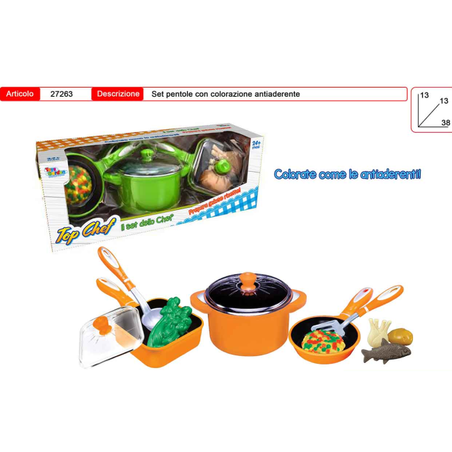 Gioco Pentole Antiaderenti Set Top