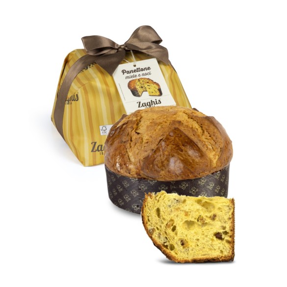 Panettone Farcito Miele e Noci 750 gr ZAGHIS