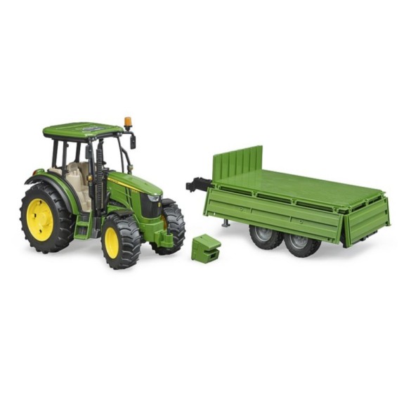 Trattore John Deere 5115M + Rimorchio BRUDER