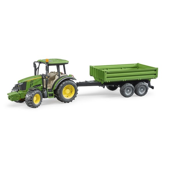 Trattore John Deere 5115M + Rimorchio BRUDER