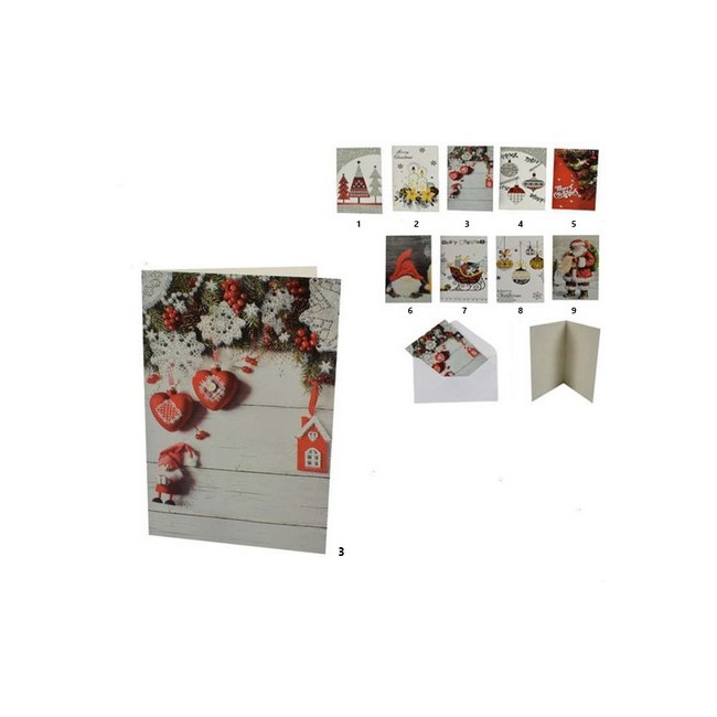 Biglietto Auguri 1 pz DUESSE CHRISTMAS