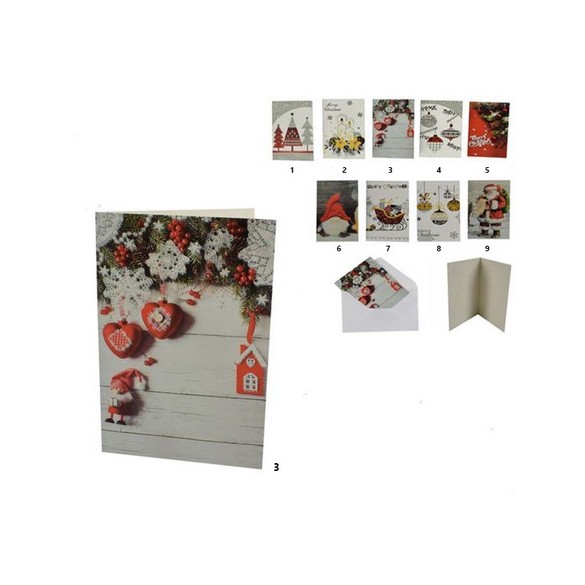 Biglietto Auguri 1 pz DUESSE CHRISTMAS