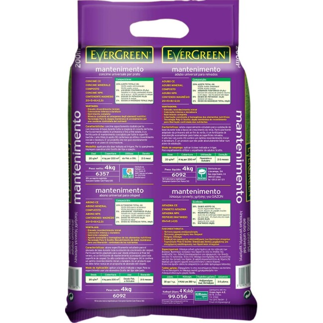 Concime Evergreen Mantenimento 4 kg KB