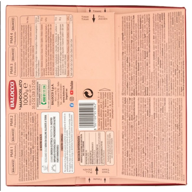 Panettone Mandorlato 1 Kg Balocco