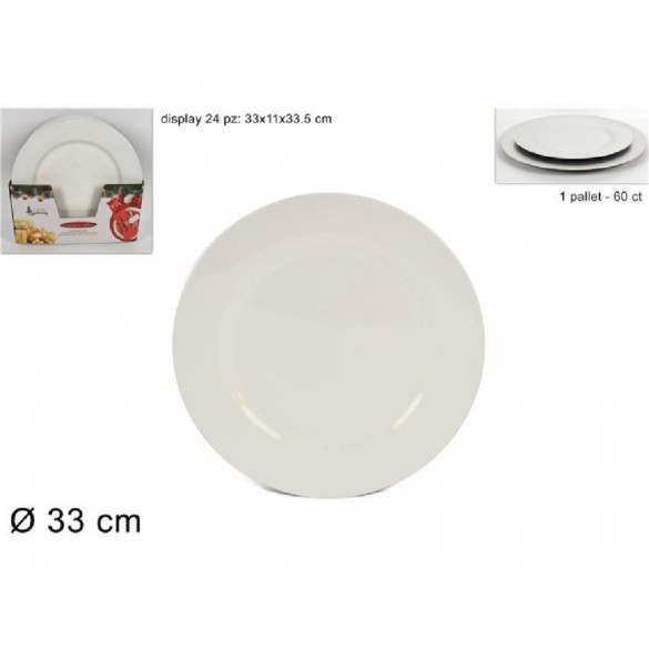 Sottopiatto Natalizio 33cm Colori Assortiti DUESSE CHRISTMAS