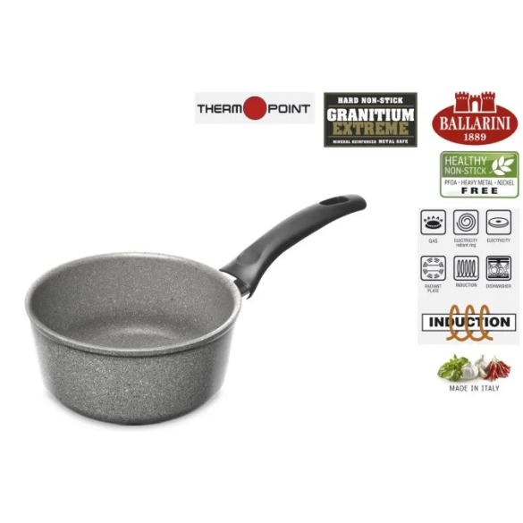 Pentolino Eco Granitium alluminio cm 16 BALLARINI