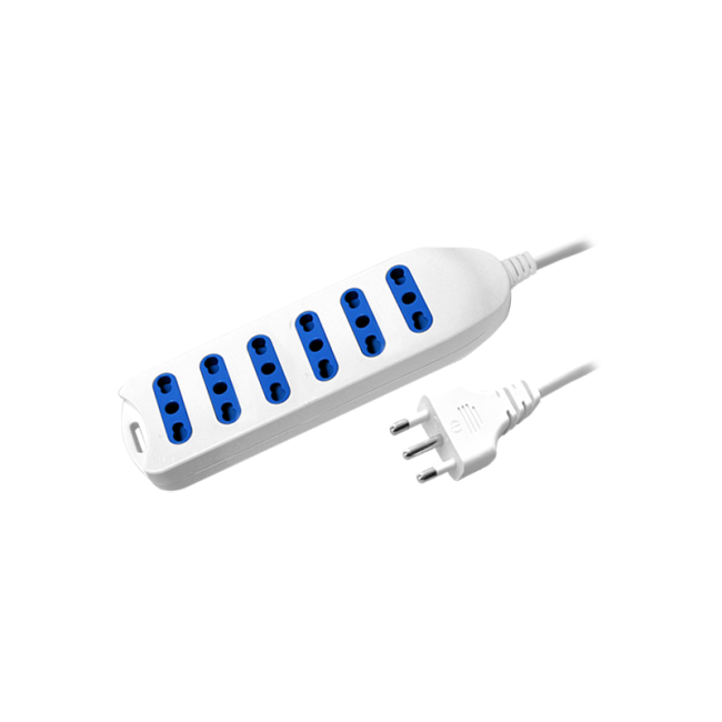 Multipresa 6 Prese Bivalenti 10/16A...