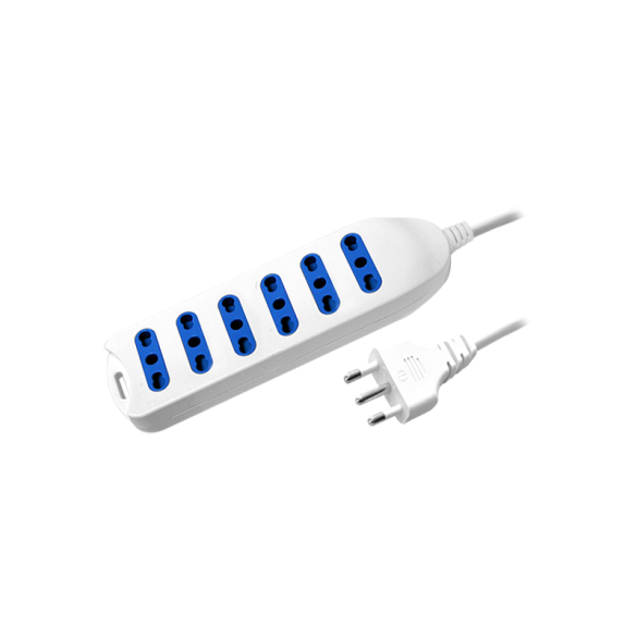 Multipresa 6 Prese Bivalenti 10/16A NOVALINE