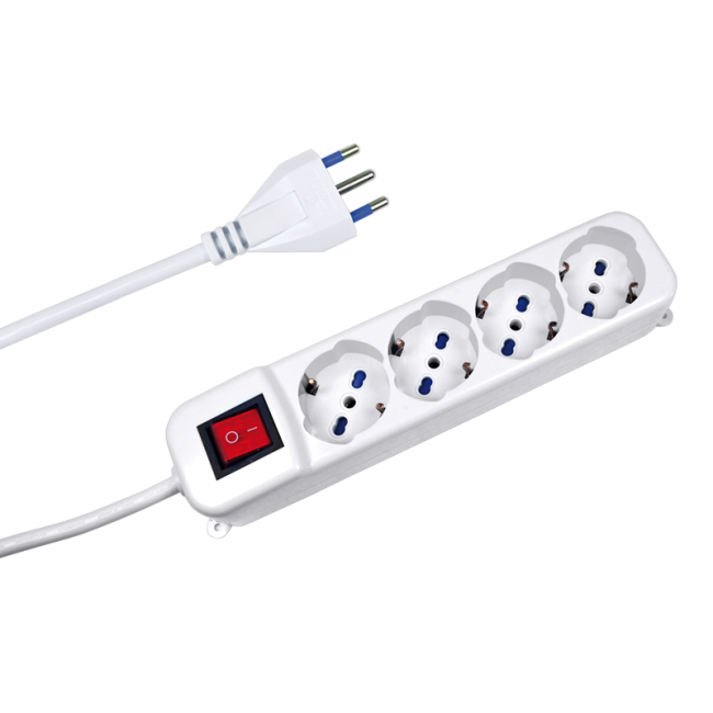 Multipresa c/Interrutore 4 Prese...