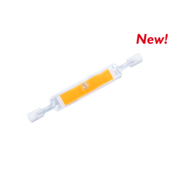 Lampada Led R7S in Vetro 78mm 4W 2700 K NOVALINE