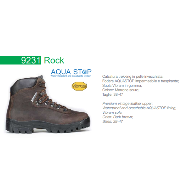 Scarpa Trekking In Pelle Mod. ROCK...