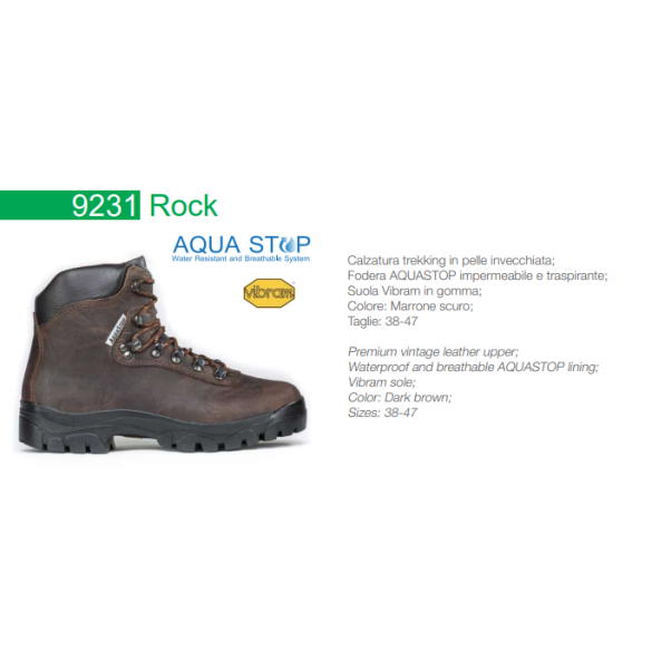 Scarpa Trekking In Pelle Mod. ROCK Taglie Assortite TREEMME