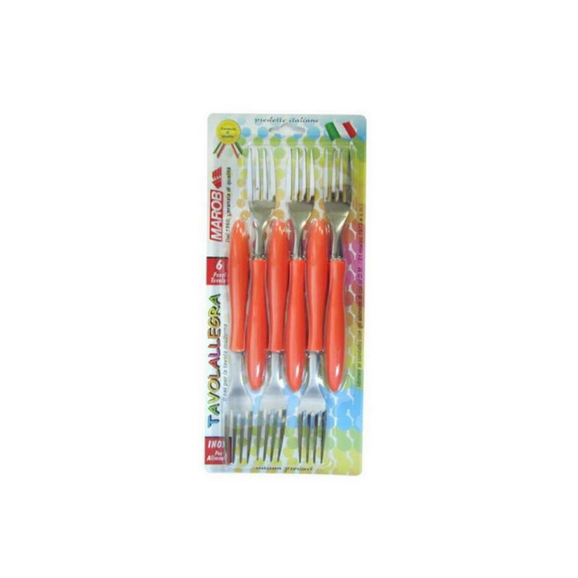 Forchette 6 pz Marietti Colori Assortiti