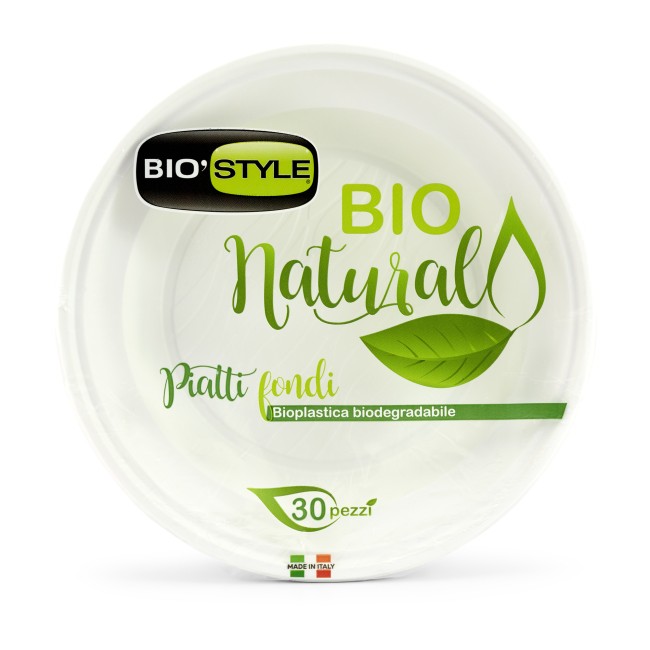 Piatti Fondi BIO 30 pz GIOSTYLE