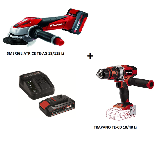 Kit Trapano a Batteria TE-CD 18/48 +...