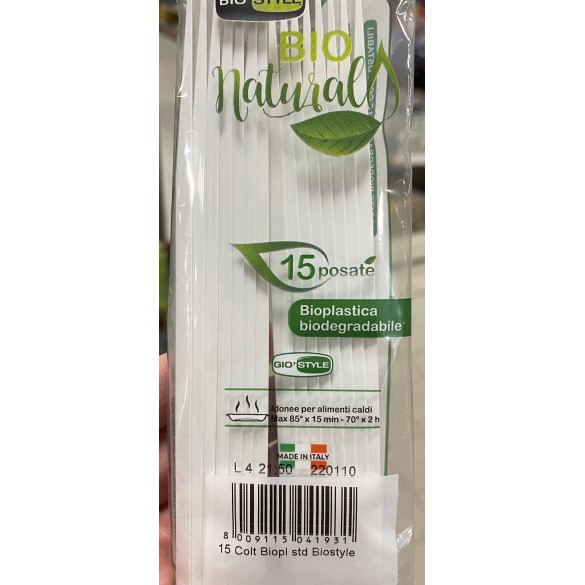 Forchette BIO 15 pz GIOSTYLE